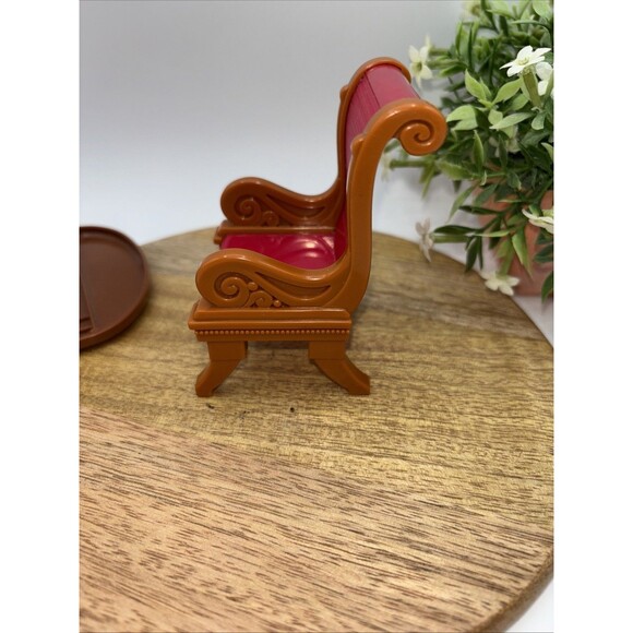Fisher-Price Girls Loving Family Dollhouse Dining Table & 1Red Chair Replacement - Picture 9 of 12